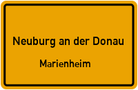 Christoph-Clöter-Straße in Neuburg an der DonauMarienheim