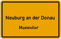 Straßen in Neuburg an der Donau Maxweiler