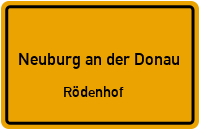 Rotenbachweg in Neuburg an der DonauRödenhof