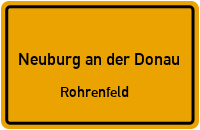Straßen in Neuburg an der Donau Rohrenfeld