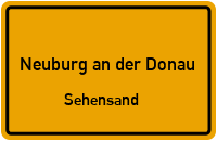 Dorfstraße in Neuburg an der DonauSehensand