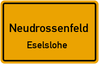 Straßenverzeichnis Neudrossenfeld Eselslohe