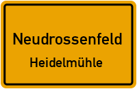 Straßen in Neudrossenfeld Heidelmühle