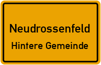 Straßen in Neudrossenfeld Hintere Gemeinde