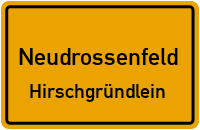 Straßen in Neudrossenfeld Hirschgründlein