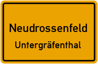 Straßen in Neudrossenfeld Untergräfenthal