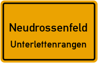 Straßen in Neudrossenfeld Unterlettenrangen