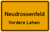 Straßen in Neudrossenfeld Vordere Lehen