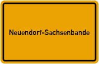 City Sign Neuendorf-Sachsenbande