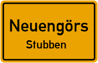 Stubber Dorfstraße in NeuengörsStubben
