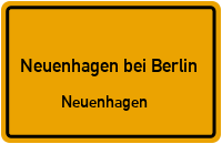 Bergstraße in Neuenhagen bei BerlinNeuenhagen