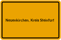 Ortsschild von Gemeinde Neuenkirchen, Kreis Steinfurt in Nordrhein-Westfalen