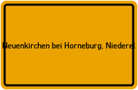 City Sign Neuenkirchen bei Horneburg, Niederel