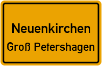 Straßen in Neuenkirchen Groß Petershagen