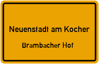 Brahmbacher Weg in Neuenstadt am KocherBrambacher Hof