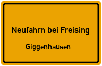 Gartenstraße in Neufahrn bei FreisingGiggenhausen