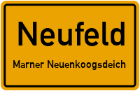 Püttenweg in NeufeldMarner Neuenkoogsdeich
