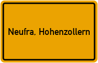 City Sign Neufra, Hohenzollern