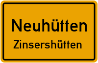 Zinsersstraße in NeuhüttenZinsershütten
