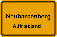 Meirangasse in NeuhardenbergAltfriedland