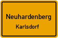 Bungalowsiedlung in Karlsdorf in NeuhardenbergKarlsdorf
