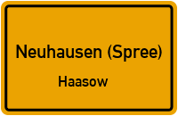 Wirtschaftsweg in Neuhausen (Spree)Haasow