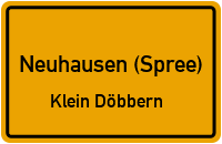 Groß Döbbern Weg in Neuhausen (Spree)Klein Döbbern