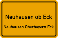 Steiler Weg in Neuhausen ob EckNeuhausen Oberbayern Eck