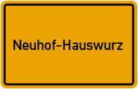 City Sign Neuhof-Hauswurz