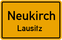 Ortsschild Neukirch / Lausitz