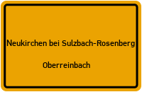 Oberreinbach in Neukirchen bei Sulzbach-RosenbergOberreinbach
