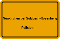Straßenverzeichnis Neukirchen bei Sulzbach-Rosenberg Peilstein