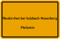 Straßenverzeichnis Neukirchen bei Sulzbach-Rosenberg Pfeilstein