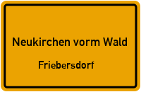 Straßenverzeichnis Neukirchen vorm Wald Friebersdorf