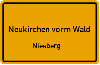 Straßenverzeichnis Neukirchen vorm Wald Niesberg
