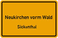 Straßenverzeichnis Neukirchen vorm Wald Sickenthal