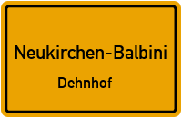 Straßenverzeichnis Neukirchen-Balbini Dehnhof