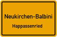 Straßenverzeichnis Neukirchen-Balbini Happassenried