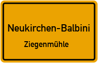 Straßenverzeichnis Neukirchen-Balbini Ziegenmühle