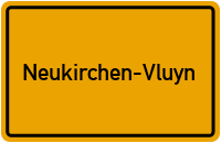 Ortsschild von Stadt Neukirchen-Vluyn in Nordrhein-Westfalen
