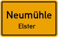City Sign Neumühle / Elster