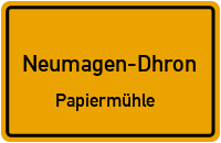 Straßenverzeichnis Neumagen-Dhron Papiermühle