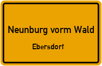 Straßenverzeichnis Neunburg vorm Wald Ebersdorf