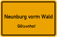 Straßenverzeichnis Neunburg vorm Wald Götzenhof