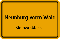 Straßenverzeichnis Neunburg vorm Wald Kleinwinklarn