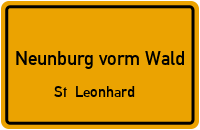 Straßenverzeichnis Neunburg vorm Wald St. Leonhard