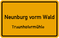 Straßenverzeichnis Neunburg vorm Wald Traunhofermühle