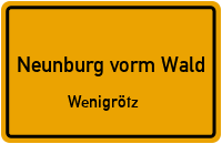 Straßenverzeichnis Neunburg vorm Wald Wenigrötz