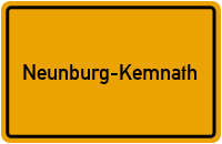 City Sign Neunburg-Kemnath