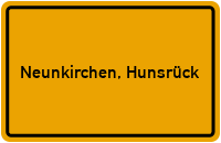 City Sign Neunkirchen, Hunsrück